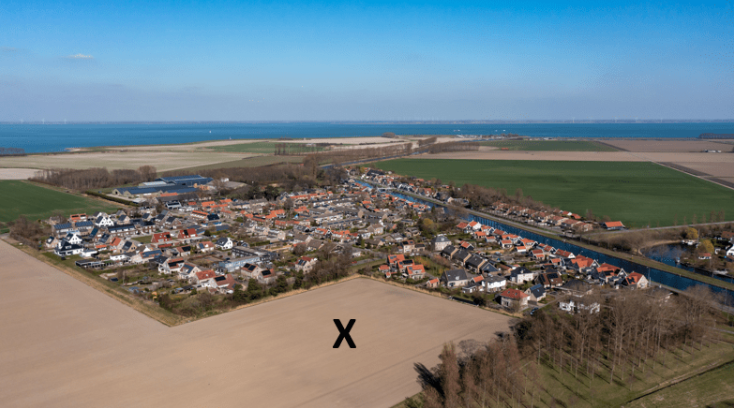 Wilhelminadorp Zuid vanuit de lucht