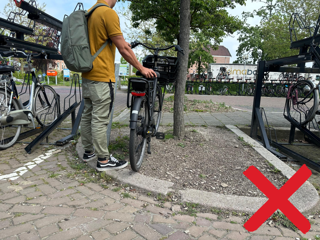 Voorbeeld fout parkeren
