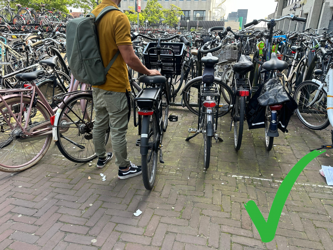 Voorbeeld goed parkeren